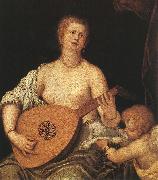 The Lute-playing Venus with Cupid ASG MICHELI Parrasio